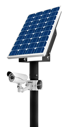 Telecamera per videosorveglianza con pannello solare